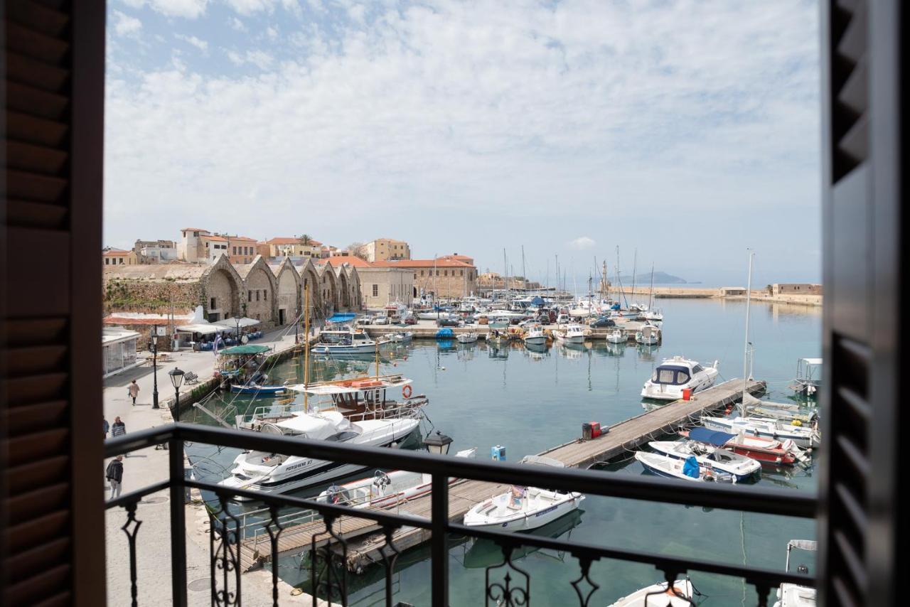 Destino Home Overlooking The Venetian Port Of Chania La Canée Extérieur photo